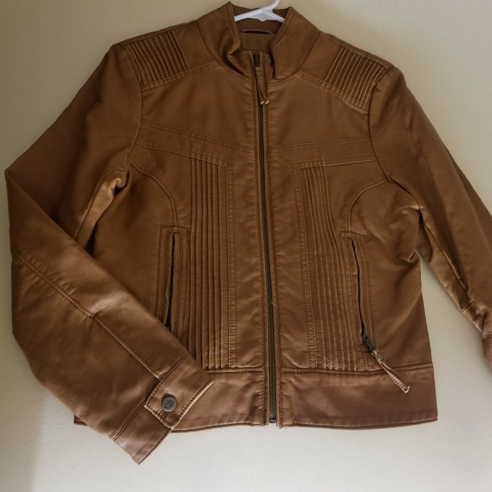 Faux leather jacket